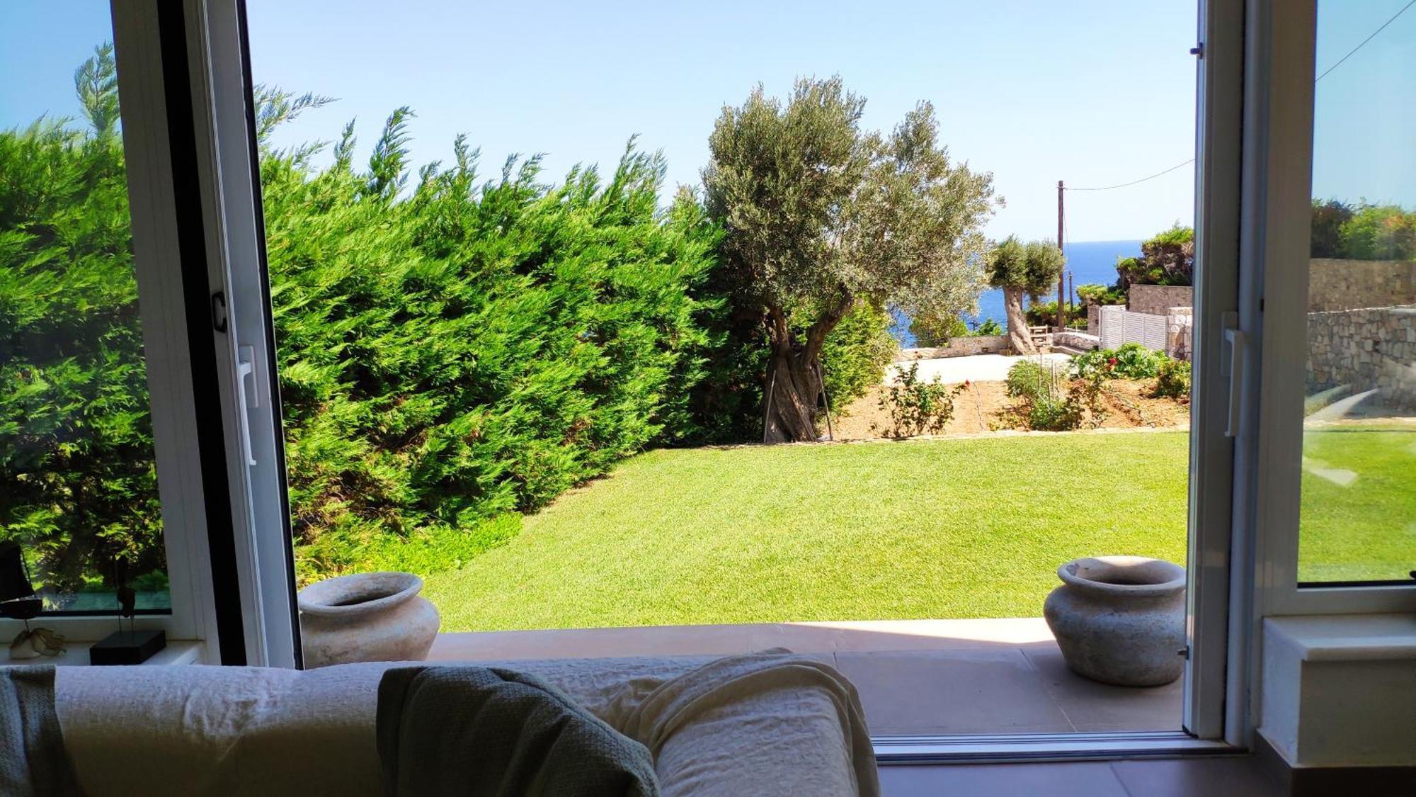 Villa With Aegean Views Akhladheri Exterior photo