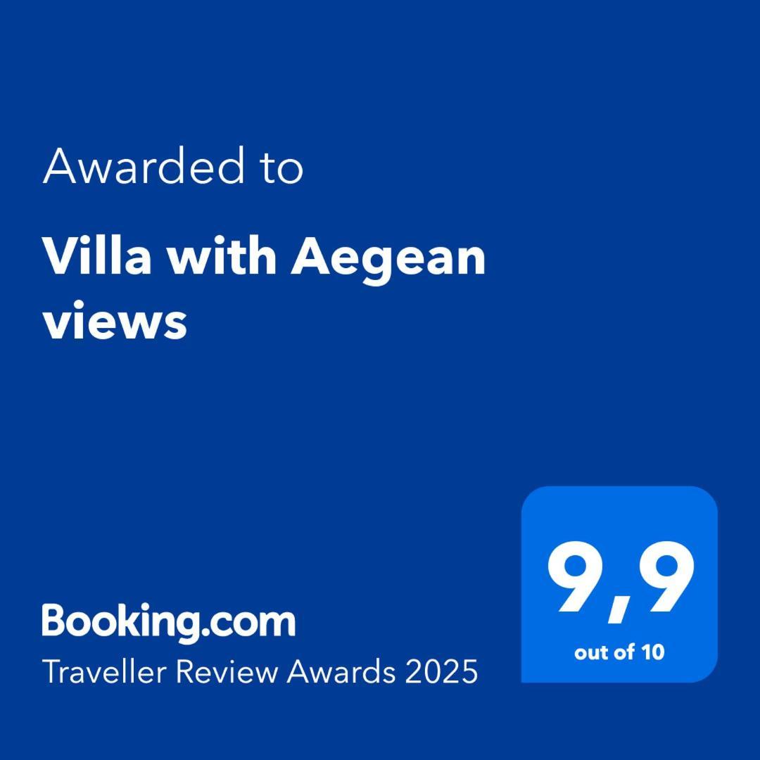 Villa With Aegean Views Akhladheri Exterior photo
